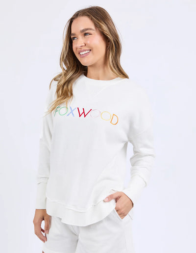 Simplified Confetti Crew - Vintage White
