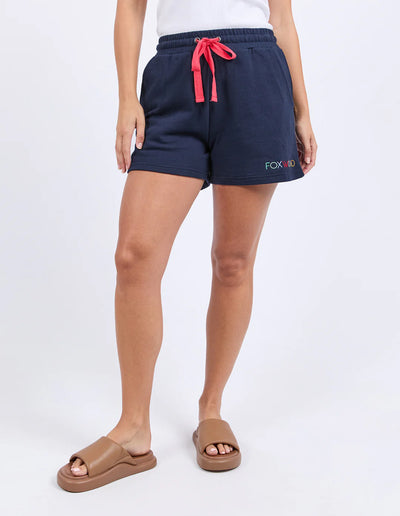 Simplified Confetti Short - Navy