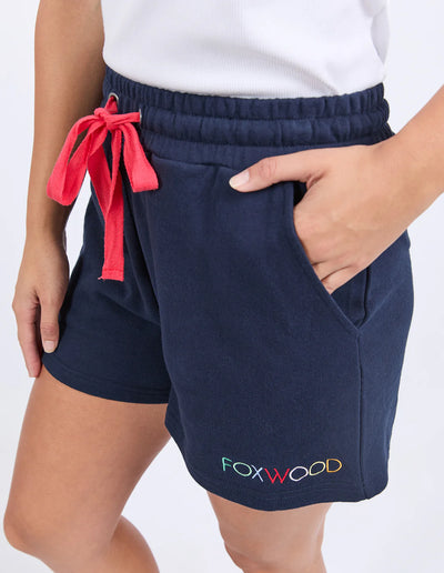 Simplified Confetti Short - Navy
