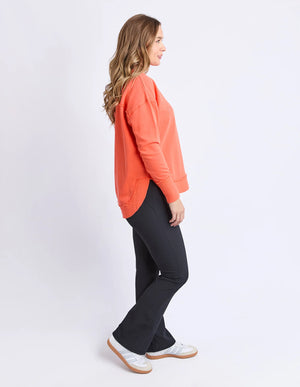 Simplified Crew - Orange Red
