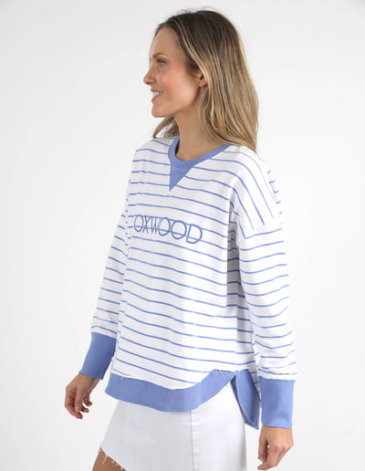 Simplified Crew - Blue Stripe