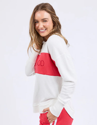 Simplified Tonal Crew - Red