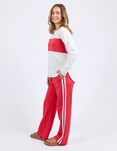 Simplified Tonal Crew - Red