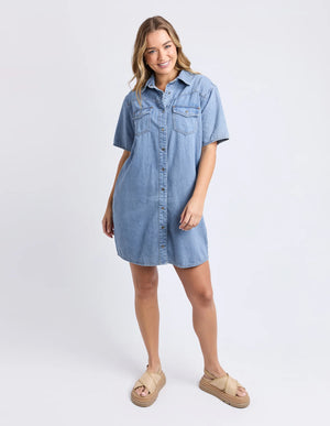 Sorcha Denim Dress - Light Blue