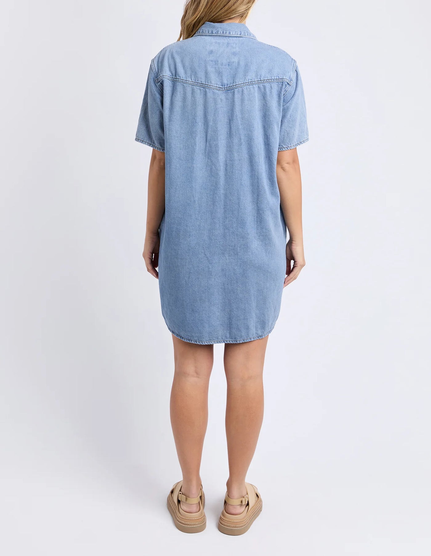 Sorcha Denim Dress - Light Blue