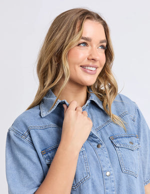 Sorcha Denim Dress - Light Blue
