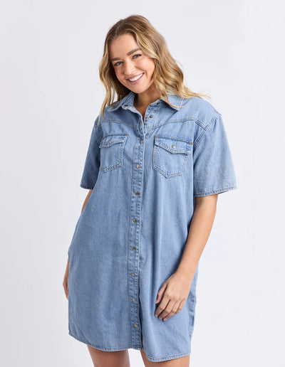 Sorcha Denim Dress - Light Blue