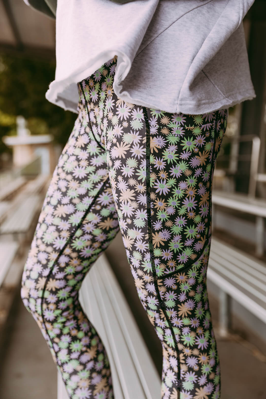 Starter Legging - Khaki Floral