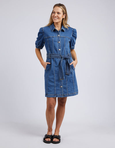Talbert Dress - Mid Blue Denim