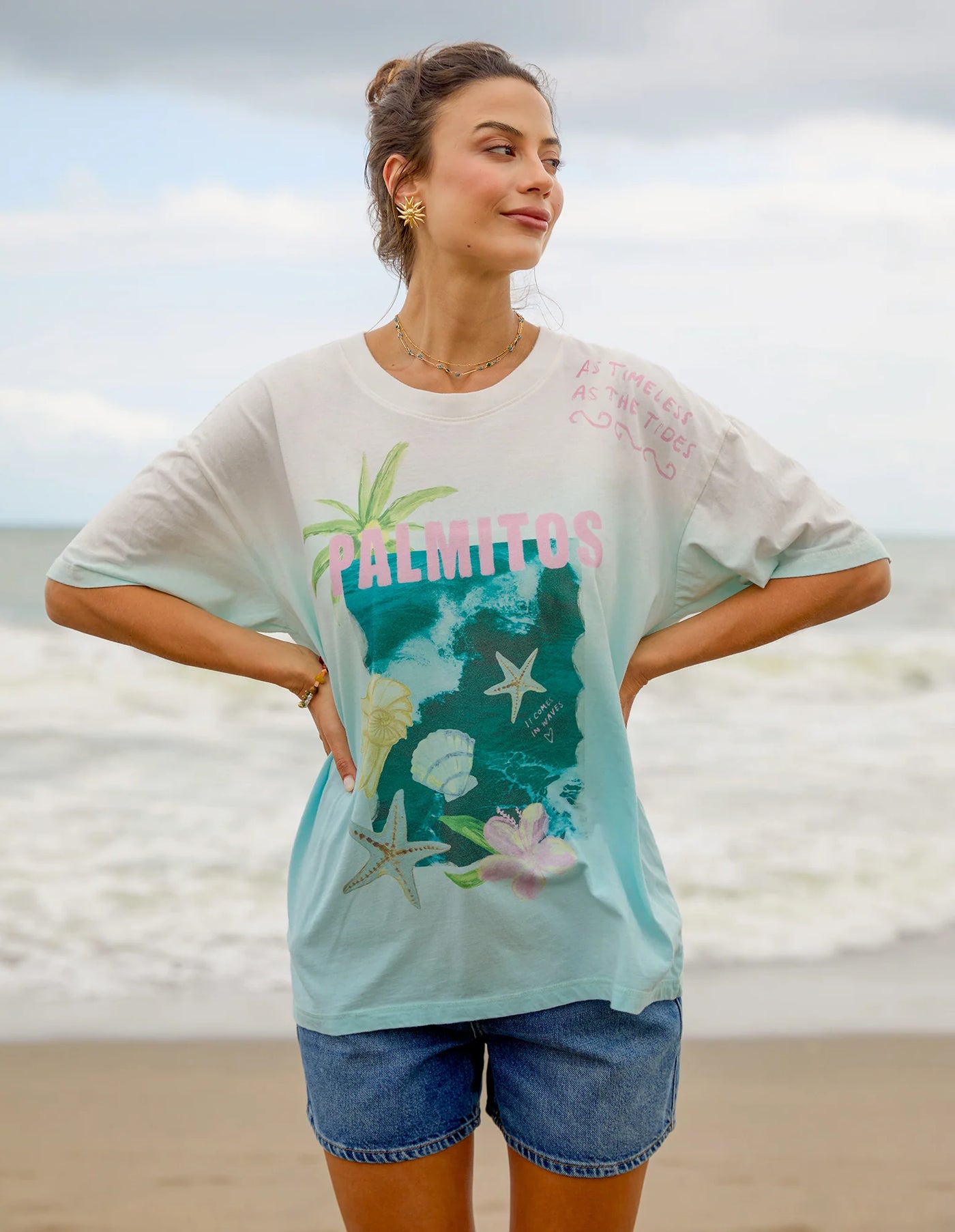 Timeless Tides Tee - White