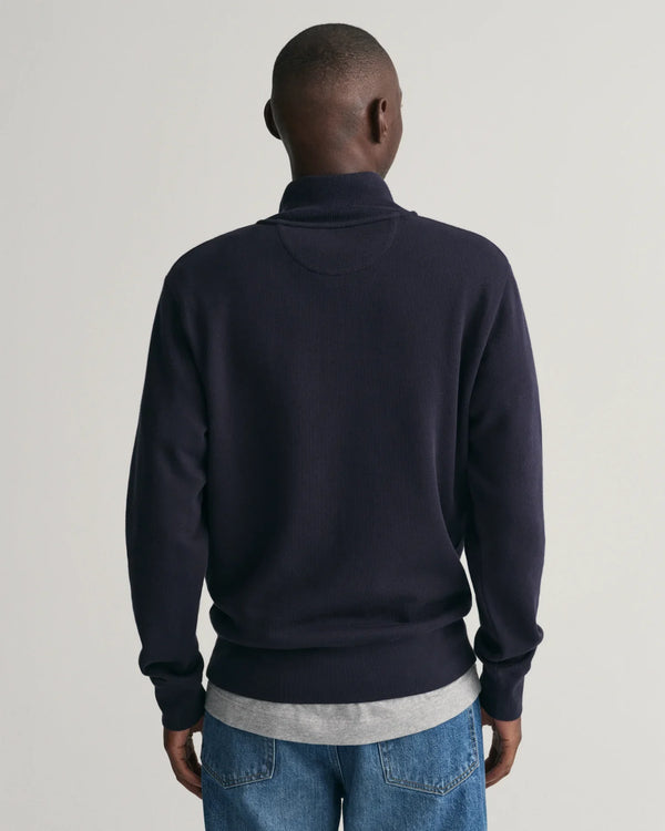 Sacker Rib Half Zip - Evening Blue