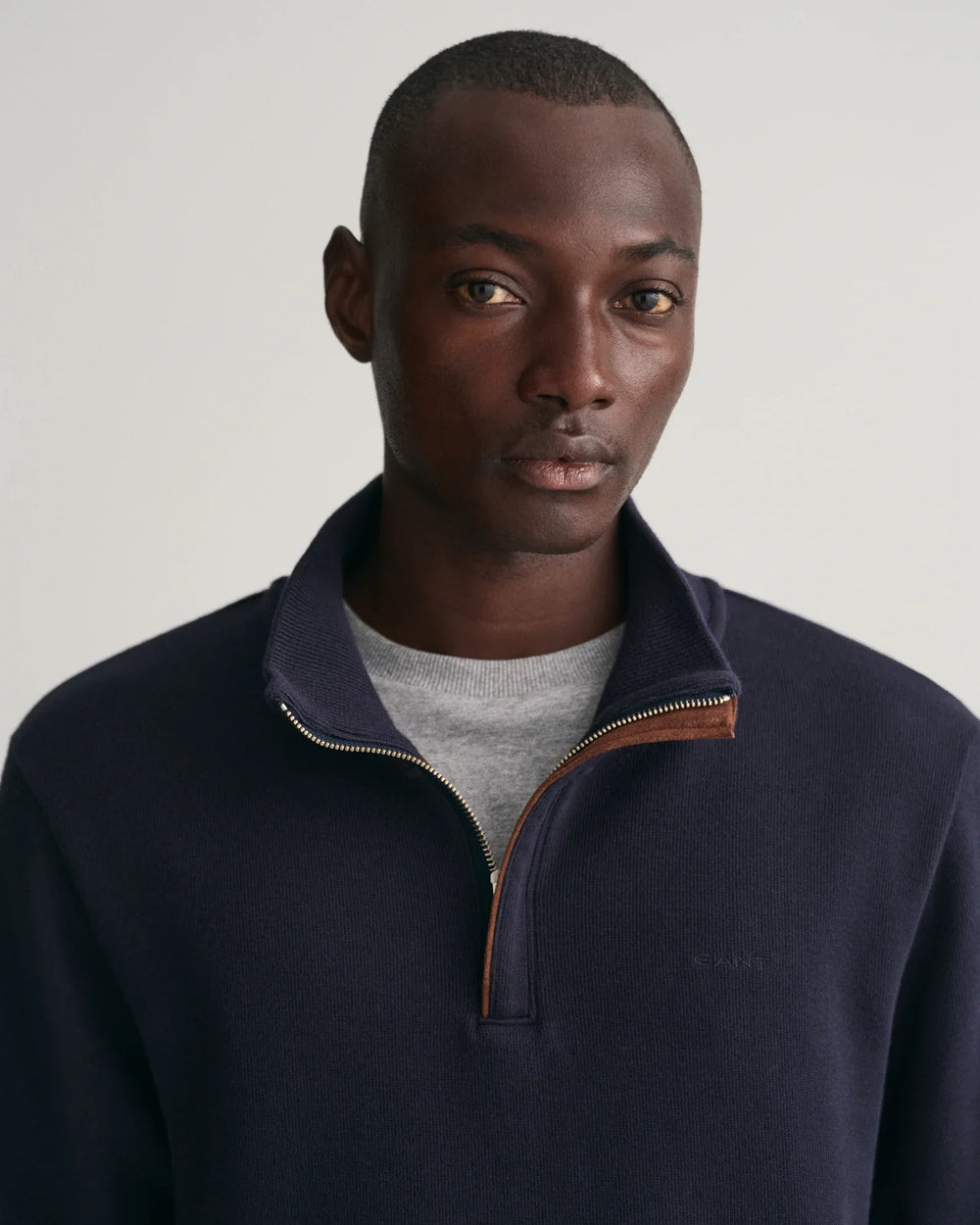 Sacker Rib Half Zip - Evening Blue