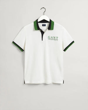 Gant Sailing Pique SS Rugger - Eggshell
