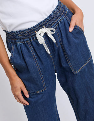 Greta Slim Leg Denim Pant - Extra Dark Wash