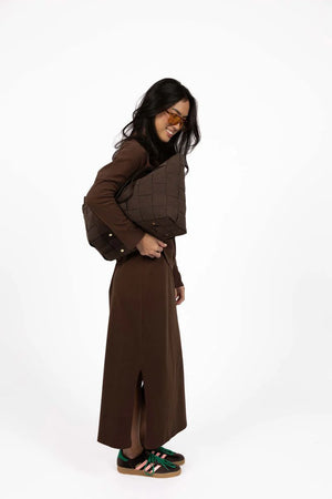 Banter Skirt - Chocolate
