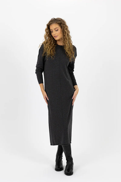 Elena Dress - Charcoal