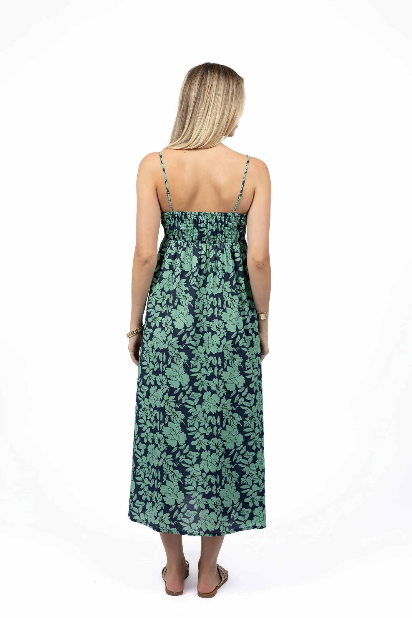Fleur Sway Dress - Mint/Navy