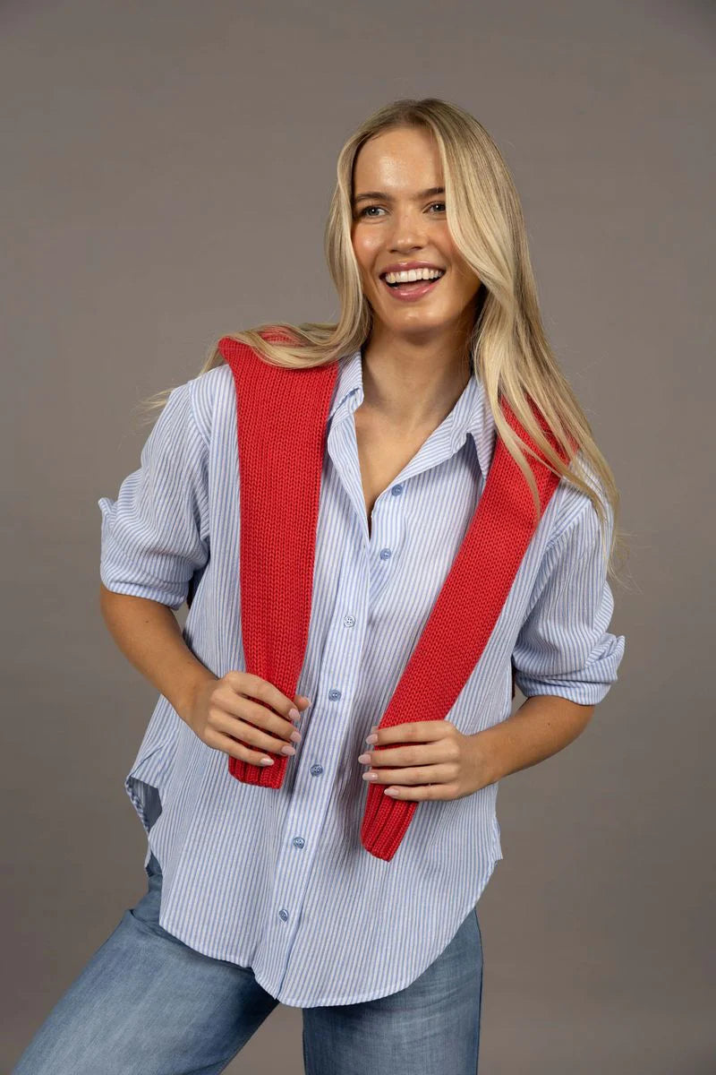 Nala Stripe Shirt - Blue