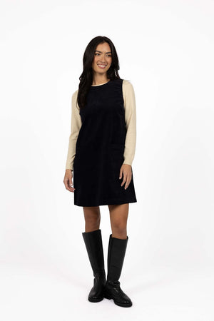 Nova Cord Dress - Indigo