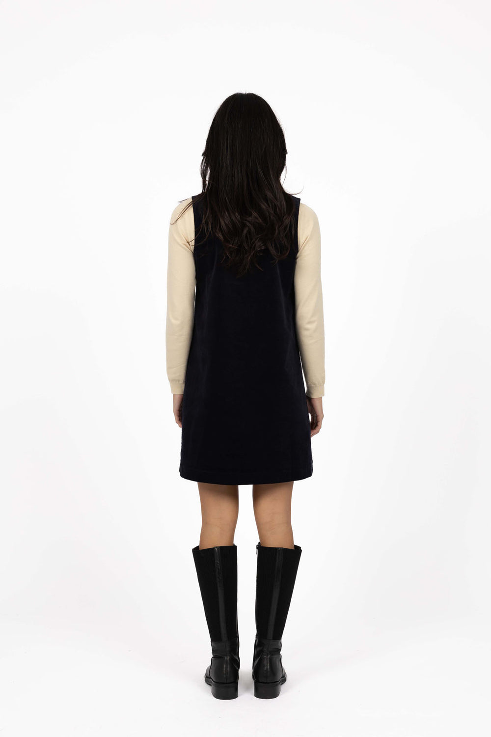 Nova Cord Dress - Indigo