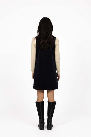 Nova Cord Dress - Indigo