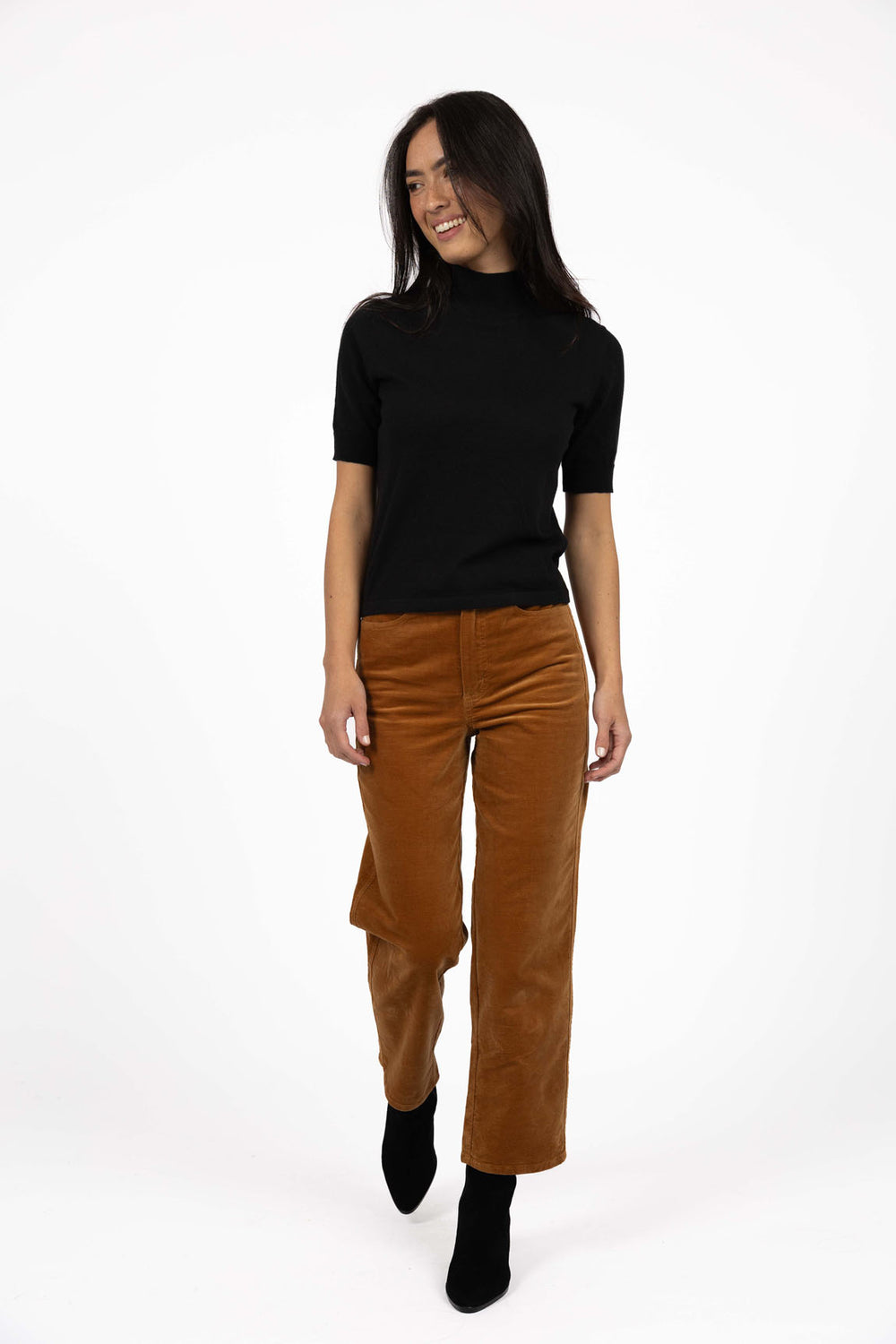 Va Va Velour Pant - Camel