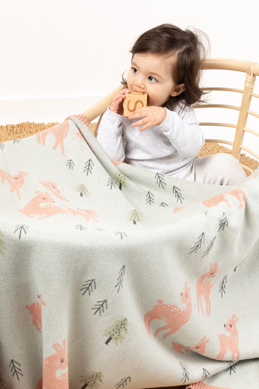 Delilah Deer Baby Blanket