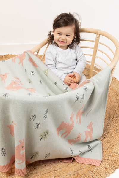 Delilah Deer Baby Blanket