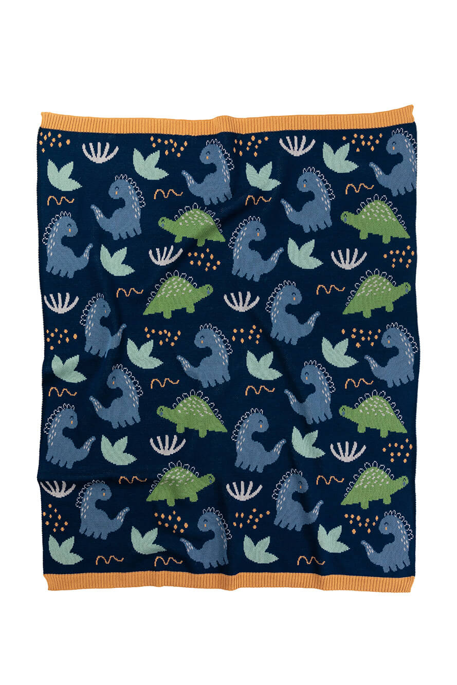 Derek Dino Baby Blanket