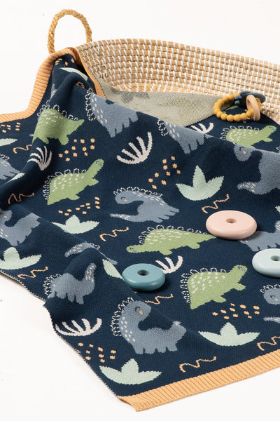 Derek Dino Baby Blanket