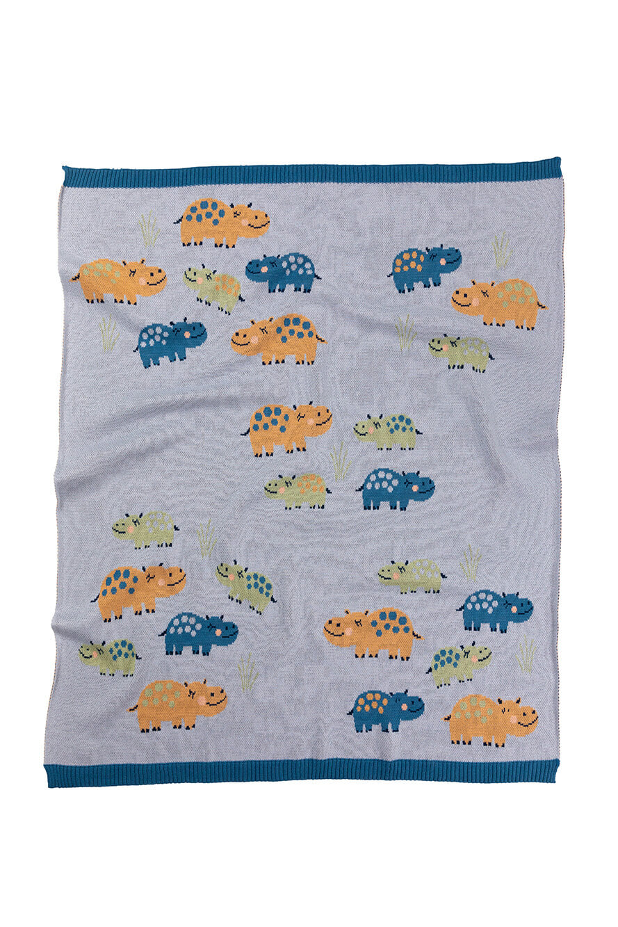 Henry Hippo Baby Blanket