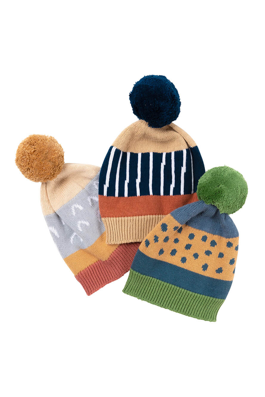 Spot Stripe Beanie