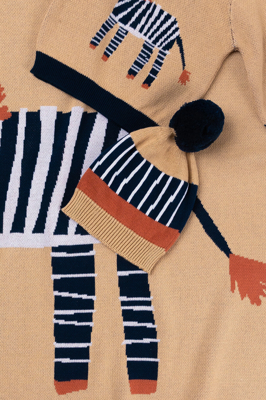Zebra Beanie