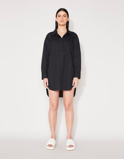 Everyday Shirt Dress - Black