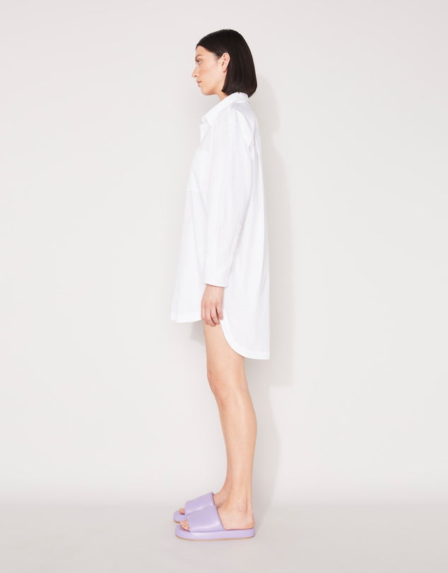 Everyday Shirt Dress - White