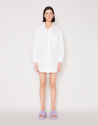 Everyday Shirt Dress - White