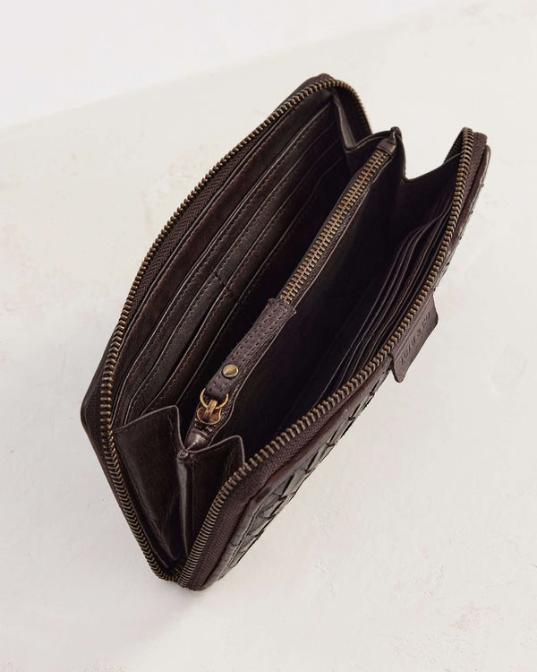 Large Basque Wallet - Chocolate