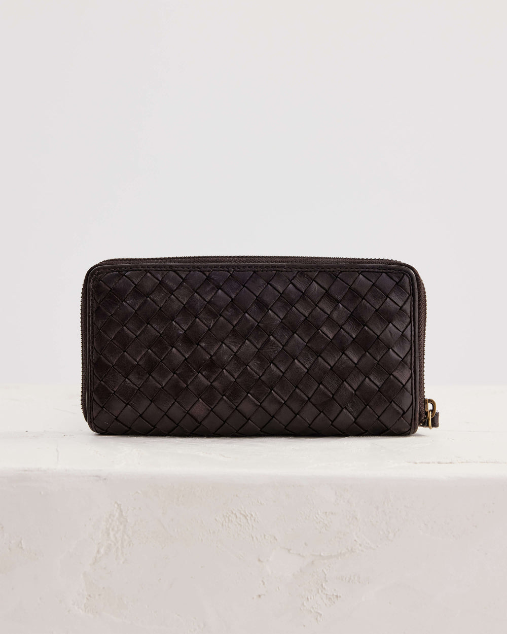 Large Basque Wallet - Chocolate