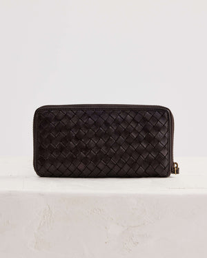 Large Basque Wallet - Chocolate