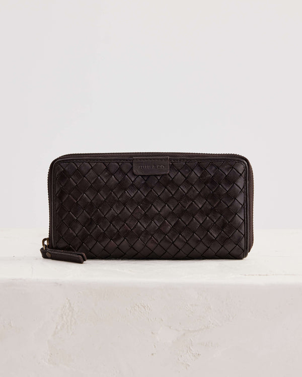 Large Basque Wallet - Chocolate
