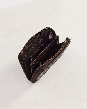 Small Basque Wallet - Chocolate
