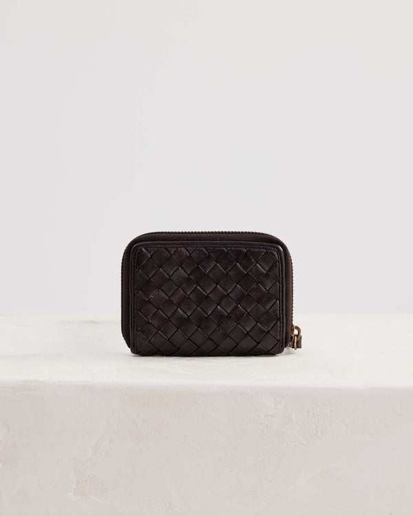 Small Basque Wallet - Chocolate