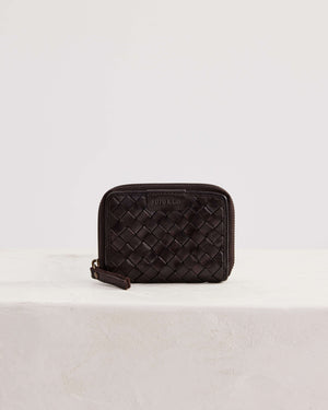 Small Basque Wallet - Chocolate