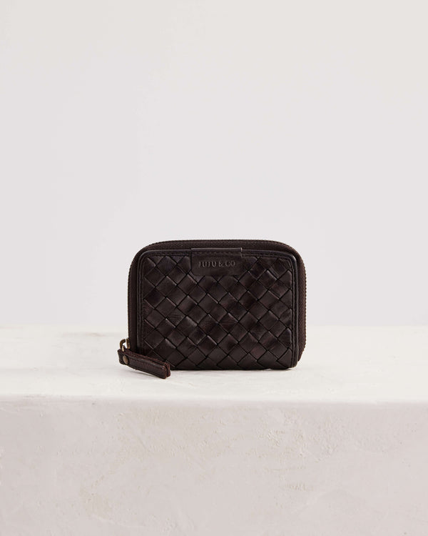Small Basque Wallet - Chocolate