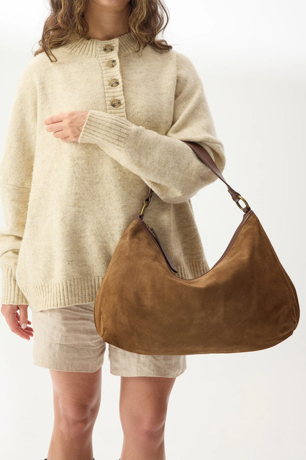Suede Slouchy - Chestnut