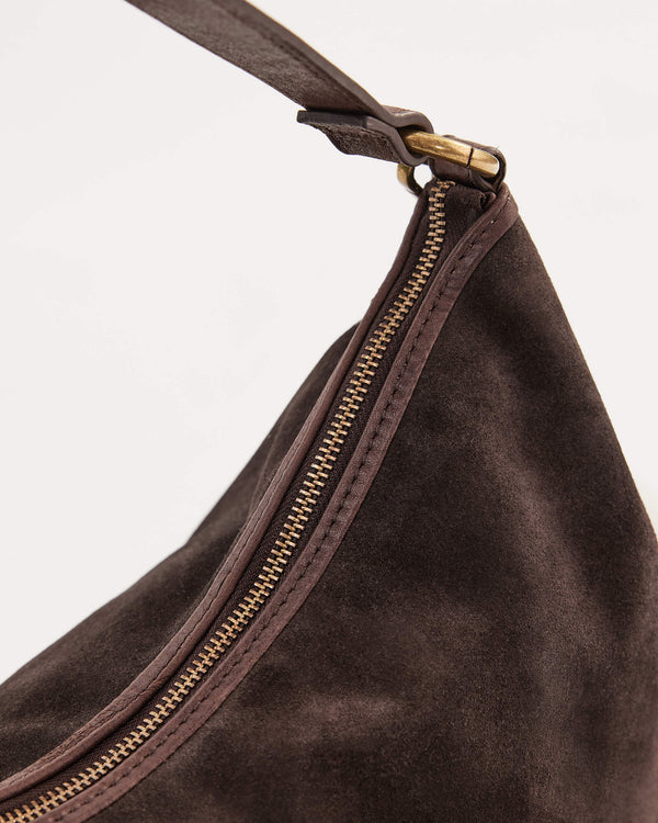Suede Slouchy - Chocolate