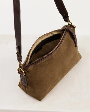 Suede Teddy Bag - Chestnut
