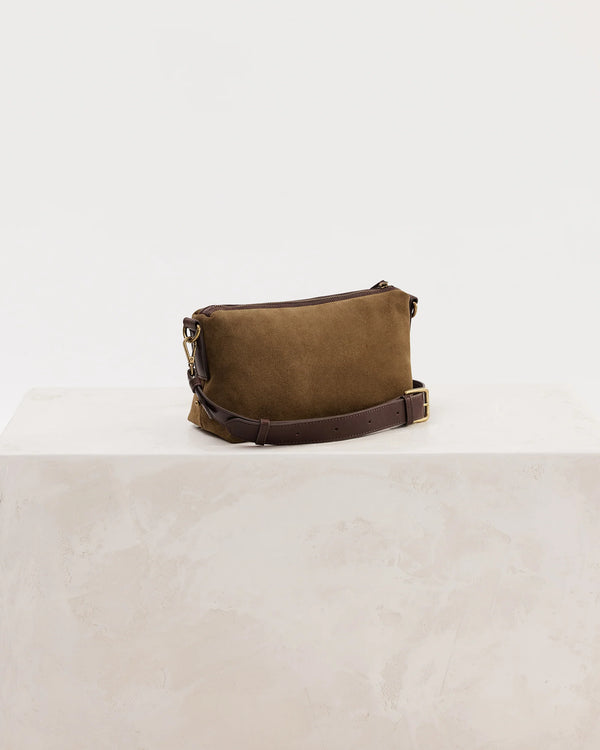 Suede Teddy Bag - Chestnut