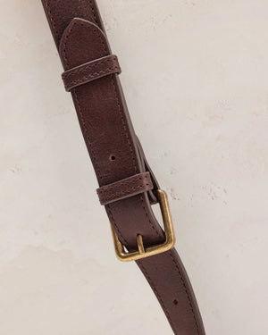 Suede Teddy Bag - Chestnut
