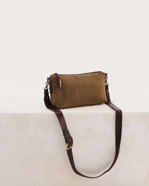 Suede Teddy Bag - Chestnut